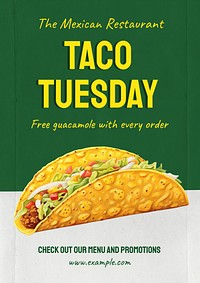 Taco Tuesday poster template