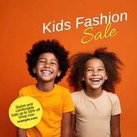 Kids fashion sale Instagram post template