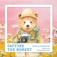 Discover photography Instagram post template