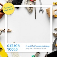 Garage tools & equipment Instagram post template