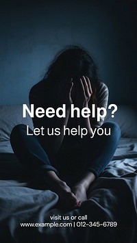 Need help? Instagram post template