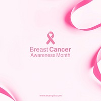 Breast cancer Facebook post template