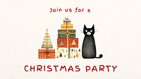 Christmas party blog banner template