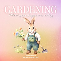 Gardening club Instagram post template