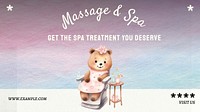 Massage  spa blog banner template