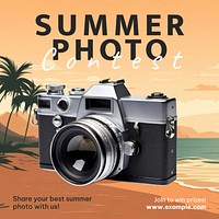 Summer photo contest Instagram post template