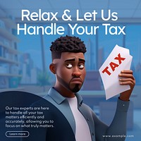 Tax service Instagram post template