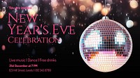New Year's celebration blog banner template