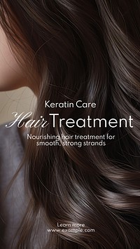 Hair treatment tips Instagram story template