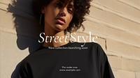 Street style blog banner template