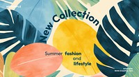 New summer collection blog banner template