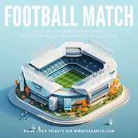 Football match Instagram post template