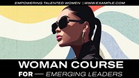 Women's leadership course blog banner template