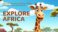 Explore Africa blog banner template