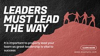 Leadership blog banner template