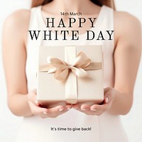 Happy white day Instagram post template