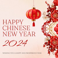 Chinese new year Instagram post template