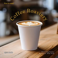 Coffee roastery Instagram post template