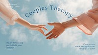 Couple therapy blog banner template
