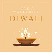 Happy Diwali Facebook post template