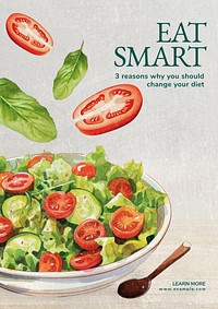 Change your diet poster template