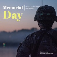 Memorial day Instagram post template