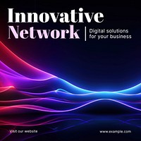 Innovative network Instagram post template