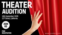 Theater Audition blog banner template