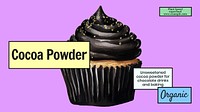 Cocoa powder blog banner template