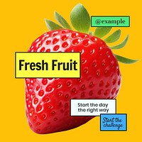 Fruit Facebook post template