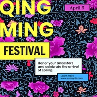 Qingming festival Instagram post template