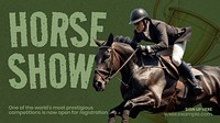 Horse race blog banner template