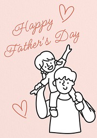 Father's day poster template