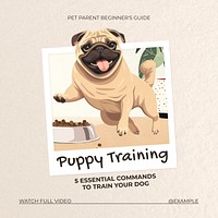 Dog training Instagram post template