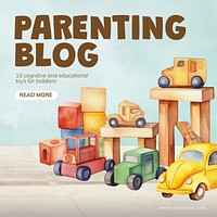 Parenting blog Instagram post template