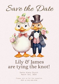 Wedding poster template