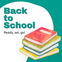 Back to school Facebook post template