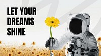 Dream quote blog banner template