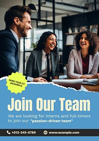 Join our team poster template