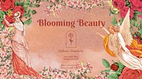 Blooming beauty blog banner template