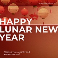 Lunar New Year Instagram post template