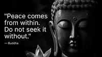 Peace quote blog banner template