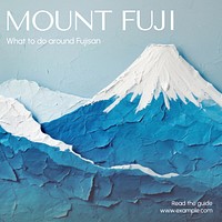 Mount Fuji Facebook post template
