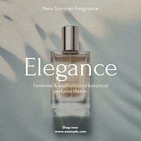 Summer fragrance Instagram post template