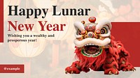 Lunar New Year blog banner template