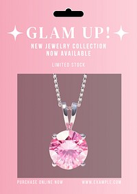 Glam up poster template and design