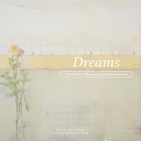 Dream journal Instagram post template