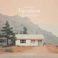 Vacation Instagram post template