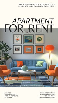 Apartment for rent Instagram story template
