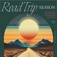 Road trip insurance Instagram post template